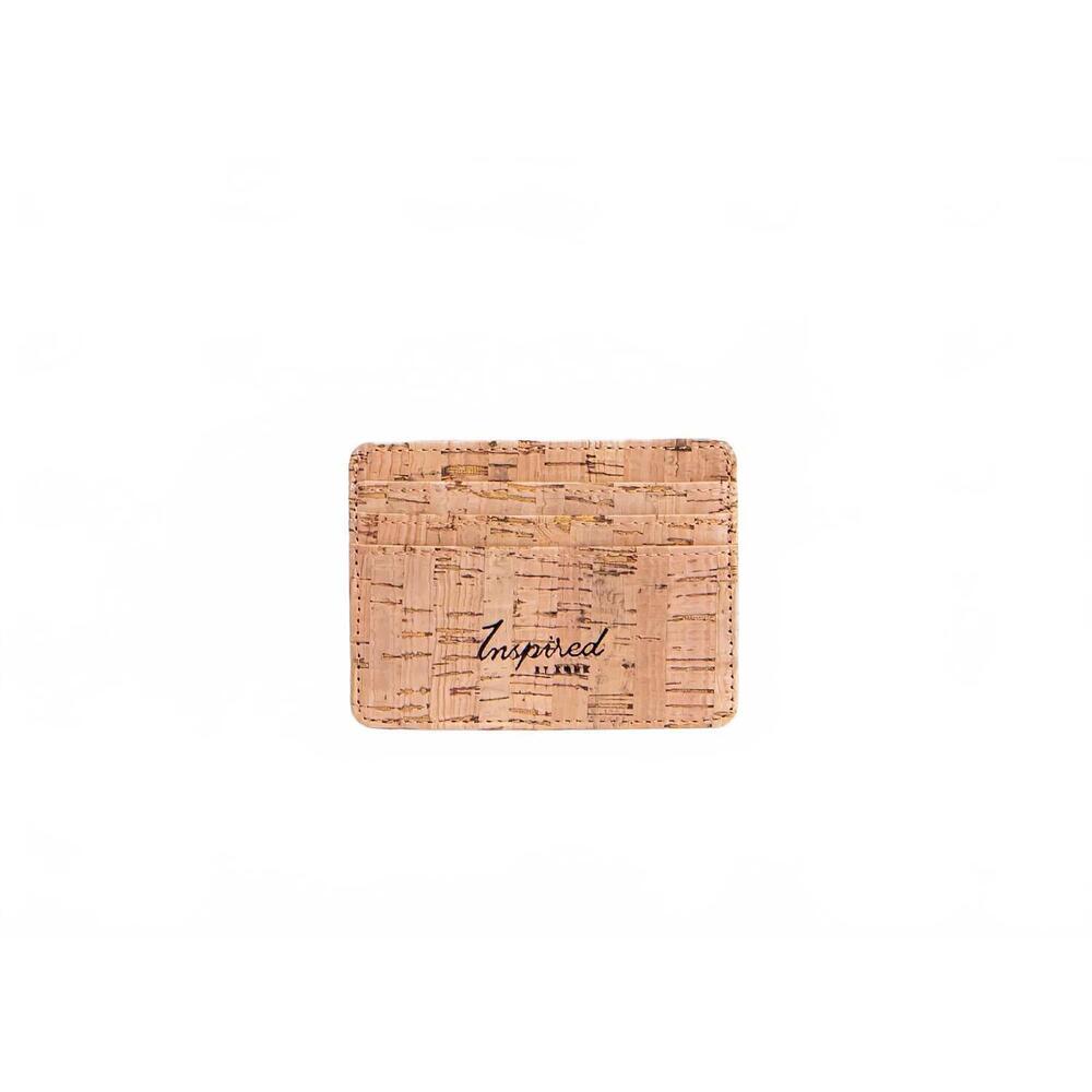 NEW KORK GOODS women's cork credit card holder in natural